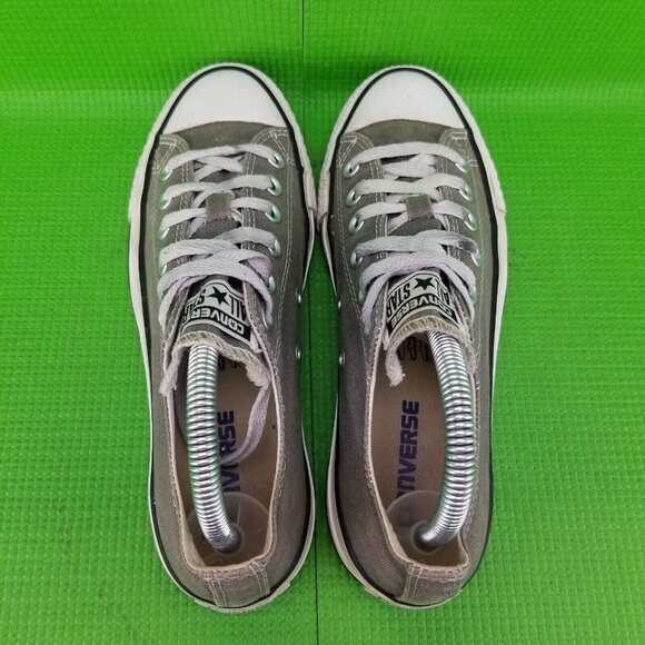 ✅Converse All Star Chuck Taylor Grey Low Top Canvas Sneakers Unisex Adult W7/M5 - Picture 8 of 16
